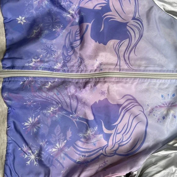 nWT 6 6x frozen $54 satin bomber jacket elsa anna spring fall birthday easter